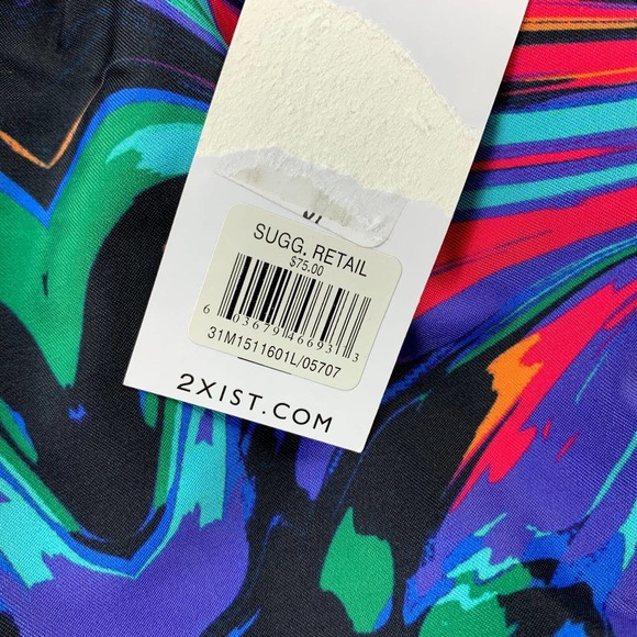 2(X)ist Mens Catalina 16" Quick-Dry Swirl Printed Swim Trunks Multicolor L - Picture 2 of 4